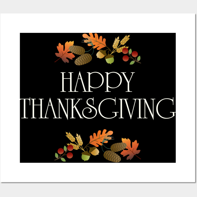 happy  thanksgiving Wall Art by busines_night